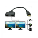 M/F Cable Splitter Adapter 1080p Male to 2 Female HDMI 1 In 2 Out Converter