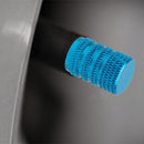 4pcs Aluminum Alloy Car Tire Wheel Tyre Caps Valve Stem Dust Covers (Blue)