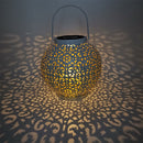 Creative Hollow Ball Solar LED Lantern Light Garden Yard Pathway Lighting Lamp