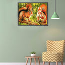 5D Diamond Painting Kit DIY Squirrels Full Round Drill Mosaic Home Decoration