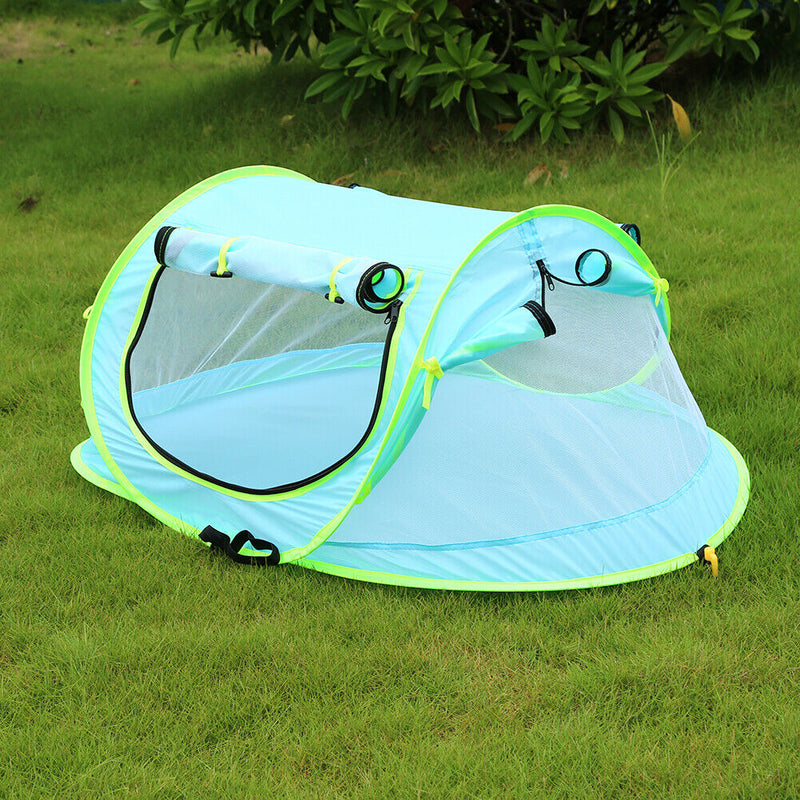 Foldable Beach Tent Zipper Play Tent Tear Resistant Sleep Bed for Indoor Ou
