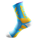 Men Compression Football Socks Sports Baseball Soccer Socks (Sky Blue)