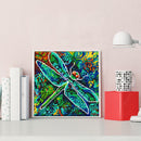 5D Diamond Painting DIY Luminous Dragonfly Full Round Wall Decor Rhinestone
