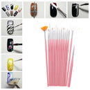 15PCS Design Painting Pen Nail Art Brush Set for Salon Manicure DIY Tools