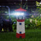 Lighthouse Solar LED Light Garden Outdoor Smart Sensor Rotating Lamp (Red) Newly