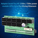 Mining DPS-1200QB A Power Supply Breakout Board 10 Ports PCIe 6 Pin 750W-12