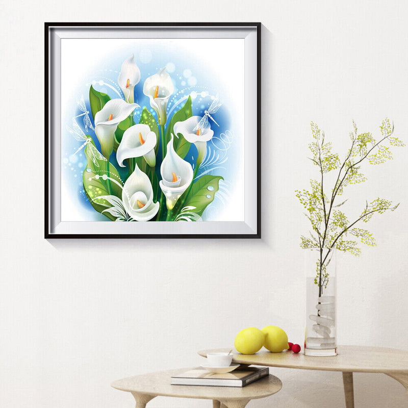5D DIY Diamond Painting Calla Flower Embroidery Full Drill Cross Stitch Mosaic