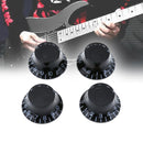 4pcs/Set Black Acrylic Electric Guitar Bass Volume Rotary Selector Potentiometer Cap 17 /