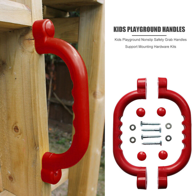 1 Pair Kids Playground Nonslip Safety Grab Handles Mounting Hardware Kit Support