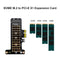 SSD M.2 NVME to PCI-E X1 Adapter Support PCI-E4.0/3.0 (Half-Height Baffle)