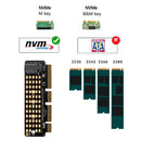 SSD M.2 NVME to PCI-E 4.0 X4 Riser Card PCI-Express X4/X8/X16 M Key Adapter