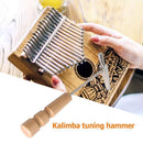 Kalimba Tuning Hammer Wood Handle Metal Portable Tuner for All Size Thumb Piano