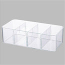 Closet For Socks Holder 4 Compartments Stackable Plastic Storage Clothes X2V5
