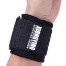 1Pair Adjustable Cotton Wrist Support Bandage Wraps Gym Wristbands(Black) Newly