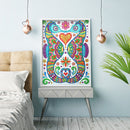 5D DIY Diamond Painting Hippo Partial Special Shape Drill Animal Picture Decor