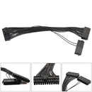 ATX Mining 30cm 24 Pin Dual PSU Extension Cable for Computer
