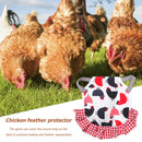 Pet Feather Protector Cloth Elastic Cock Pattern Back Wing Protector (B) Newly