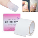 Beauty Adhesive White Fiberglass Nail Protector Wraps Silk Tape Reinforce Tools