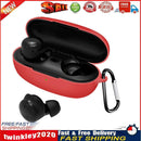 Bluetooth-Compatible Earbuds Case for QCY T17 Protector Cover Skin (Red) Newly