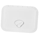 White Deck Plate 270*375mm Access Hatch Cover Marine Boat RV Deck Cover Lid