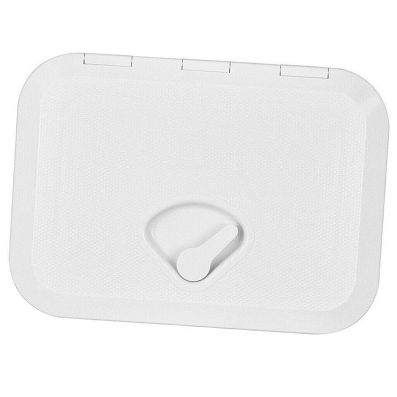 White Deck Plate 270*375mm Access Hatch Cover Marine Boat RV Deck Cover Lid