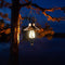 Metal Bronze LED Solar Lantern Pendant Waterproof Outdoor Decor Lamp (05) Newly
