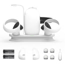 Magnetic Charging Dock Holder Station Set VR Headset Handle Charger for Quest 2