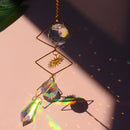 Moon Sun Ball Crystal Hanging Metal Pendant Garden Decor (20)