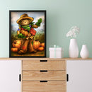 5D Diamond Painting Halloween scarecrow Full Round Drill Rhinestone Kit