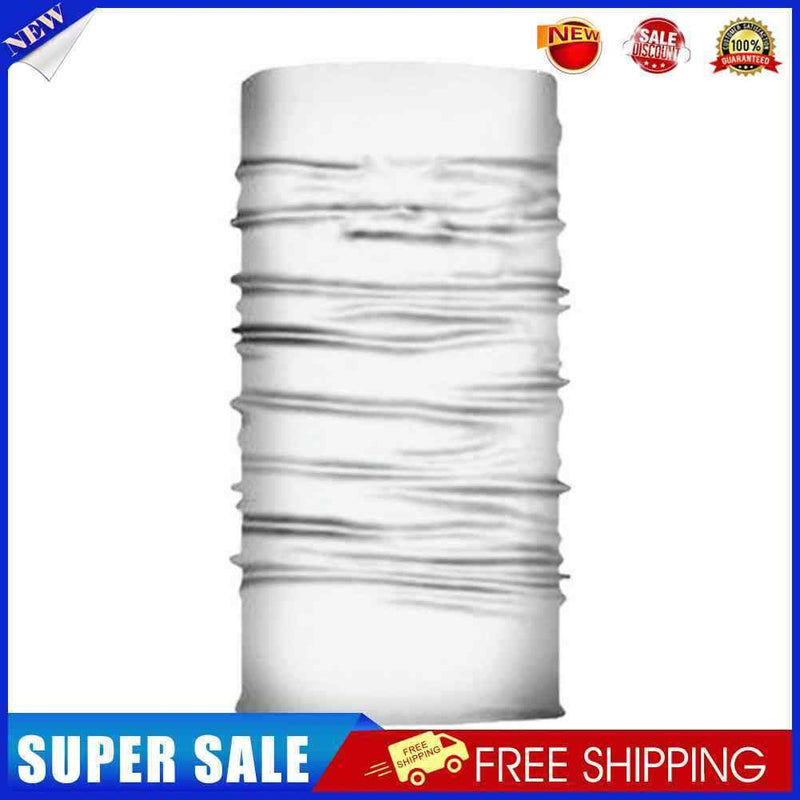 Cycling Camping Neck Tube Scarf Outdoor Gaiter Bandana Headband (White)