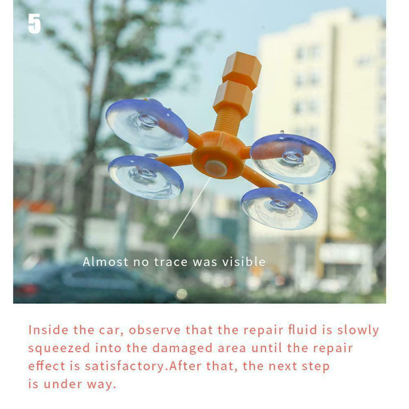 Windscreen Windshield Repair Tool Set Car Kit Wind Fix Glass For Chip Crack X2U1