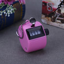 5pcs Clicker Counter 4 Digit Number Plastic Shell Hand Held(Pink)