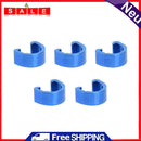 5pcs Bike Bicycle Cycle C-Clips Buckles Pants Brake Line Gear Cable (Blue)