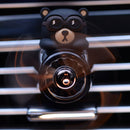 Silicone Car Air Freshener - Cartoon Bear Pilot Modeling Aromatherapy (A)