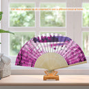 Cherry Blossom Forest Oil Paint Folding Fan By Numbers DIY Home Decoration Gifts