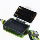 300LM Mini Super Bright Headlight R3 + 2 LED 4 mode white green Newly