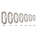 15pcs Stainless Steel Screw Lock Quick Links Chain Carabiner Hook (M10)
