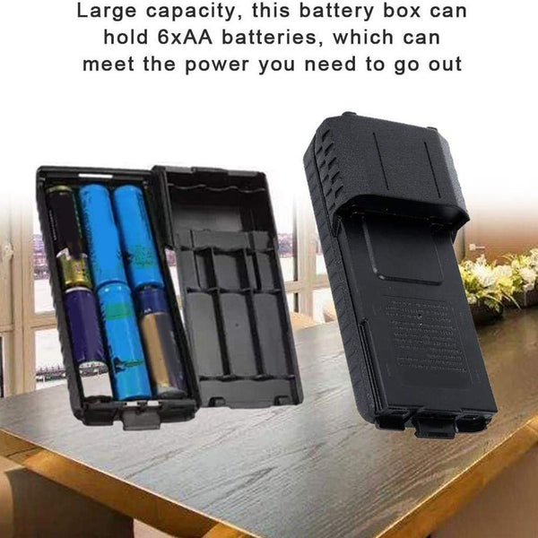 Walkie Talkie Battery Case for BaoFeng BF-UV5R Battery Storage Box Shell Pack