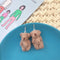 Drop Ear Stud Stud Earrings Dangle Cartoon Bear Panda Ear Clip Animal Earrings