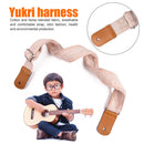 Guitar Strap Anti Slip Bass Ukulele Shoulder Belt Musical Parts (Beige) Newly