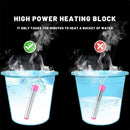Electric Water Heater Portable Bathtub Bucket Heating Stick (3000W Red UK) Newly