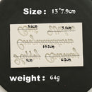Fondant Biscuit Mould Pastry Making Cake Decorating Tool Letters Silicone Mold