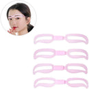 Reusable Makeup Tools Eyebrow Shaper Kit Grooming Thrush Card Eyebrow Stencil