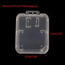 Clear Plastic Holder SD/TF SDHC Card Transparent Storage Box Memory Card Case