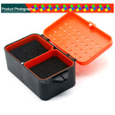 2 Compartments Live Bait Box Breathable Earthworm Red Worms Lure Storage Ca
