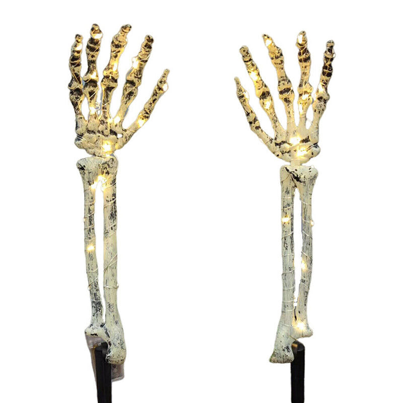 1 Pairs Ghost Hand Light Holiday Party Decor for Lawn Driveway Terrace Sidewalk
