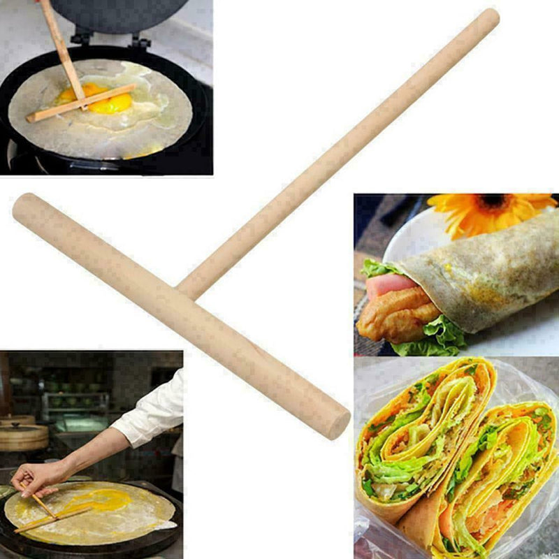 1Pcs Kitchen Accessories T-Shaped Pancake Utensils P6S2 E9R3 K4O0 Tools P0L3