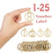 Wooden Xmas Advent Countdown Hanging Tags 1-25 Christmas Calendar Number Label