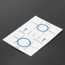 10 Sets Golf Impact Tapes Labels Recorder Kit for Woods Irons and Putter