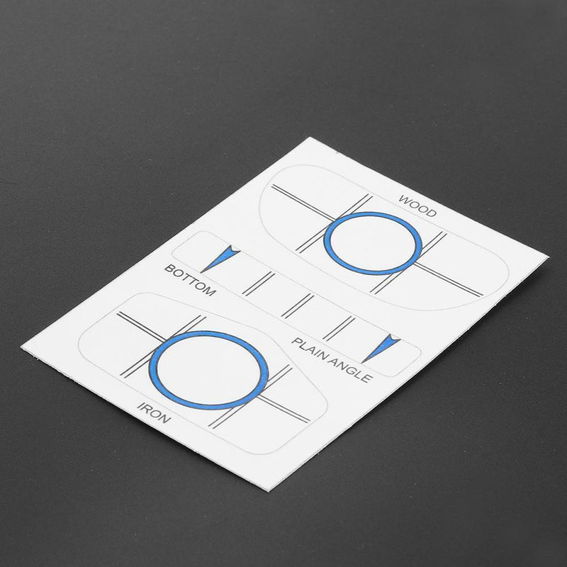 10 Sets Golf Impact Tapes Labels Recorder Kit for Woods Irons and Putter